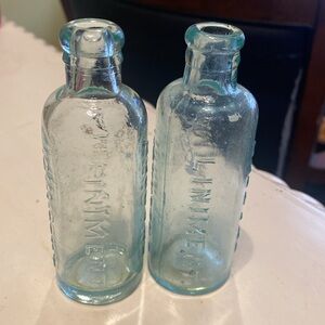 Antique Johnson’s Anodyne Liniment bottles- set of 2 - ca 1900’s.